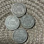 Barber Dimes Set: 1899, 1910, 1912, 1916