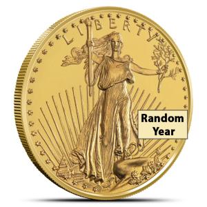 1/10 oz American Gold Eagle Coin - Random Year