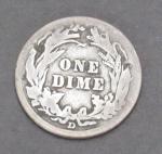 1911-D Barber Silver Dime - Cat #203
