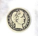 1912 Barber Quarter - Collectible Classic!