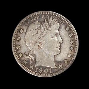 1901-S Barber Quarter, San Francisco Mint Classic