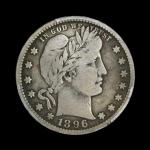 1896-S Barber Quarter, San Francisco Mint Edition