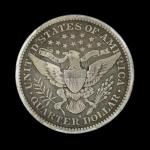 1896-S Barber Quarter, San Francisco Mint Edition