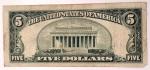 1953 $5 Silver Certificate Blue Seal Lincoln Note