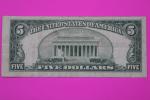 1953 Blue Seal $5 Silver Certificate Bill