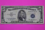 1953 $5 Silver Certificate Blue Seal Note