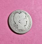 1910 Barber Silver Quarter 90% Silver Coin