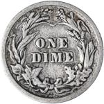 1912 Barber Dime 90% Silver Coin