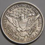 1909 D Barber Quarter 25C Coin VF++