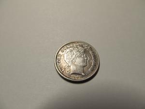 1908-D Barber Silver Dime with Stunning Toning