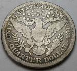 1905 Barber Quarter - 25 Cent Coin