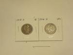 1915-S & 1916-D Silver Barber Quarters Set