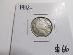 1912 Barber Silver Dime - Great Album Piece!