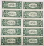 1957 $1 Blue Seal Silver Certificate - Lot of 10