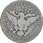 1907-S Barber Quarter - Circulated Condition