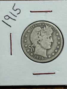 1915 US Barber Silver Quarter - Make an Offer!