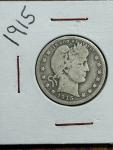 1915 US Barber Silver Quarter - Make an Offer!