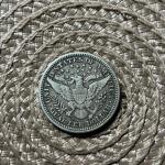 1910 Barber Quarter 25C Silver Coin