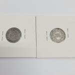 2 Barber Dimes 90% Silver: 1908-S & 1910-D