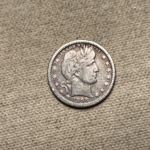 1908 D Barber Quarter - Collectible Coin