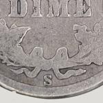 2 Barber Dimes 90% Silver: 1908-S & 1910-D