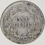 2 Barber Dimes 90% Silver: 1908-S & 1910-D