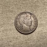 1909 S Barber Quarter - San Francisco Mint Silver