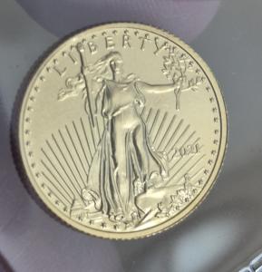 2021 American Gold Eagle $5 1/10 oz Coin