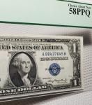 1935 A $1 Silver Certificate Blue Seal Note