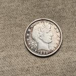 1892 Barber Silver Quarter - F-VF Quality