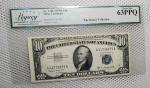 1953 $10 Blue Seal Silver Certificate UNC 63PPQ