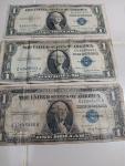1935 $1 Silver Certificate Note Lot of 3