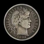 1892-S Barber Dime - Rare San Francisco Mint