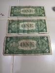 1935 $1 Silver Certificate Note Lot of 3