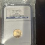 2007 Eagle 1/10 Gold Coin NGC MS69