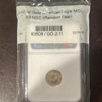 2007 Eagle 1/10 Gold Coin NGC MS69