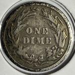 1893-S Barber Dime 90% Silver Coin