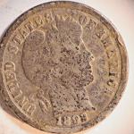 1892 P Barber Dime Silver Coin