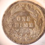 1892 P Barber Dime Silver Coin