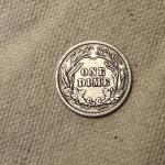 1904 Silver Barber Dime Coin - XF Quality