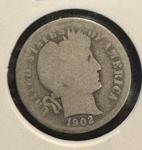 1902 Philadelphia Barber Silver Dime .90