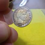 1910 Uncirculated Barber Dime 10C Coin