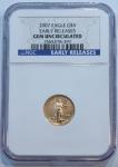2007 $5 American Gold Eagle 1/10 Oz Coin