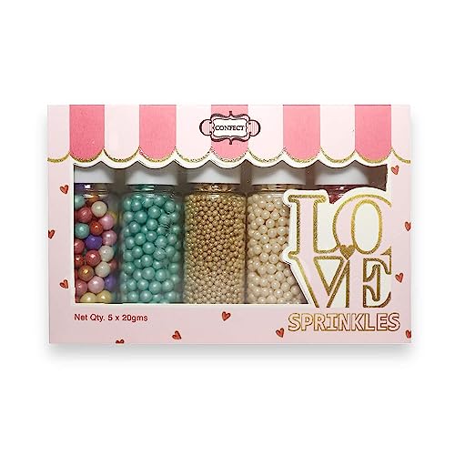 Assorted Rainbow Sprinkles for Cake Decoration - 3.5 Oz