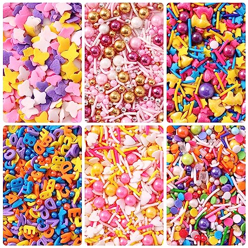 Assorted Colorful Sprinkles for Cake Decorating and Baking