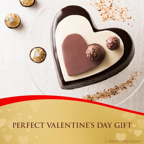 Ferrero Rocher Gourmet Milk Chocolate Hazelnut Candy, 42ct