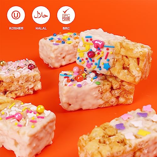 Assorted Colorful Sprinkles for Cake Decorating and Baking