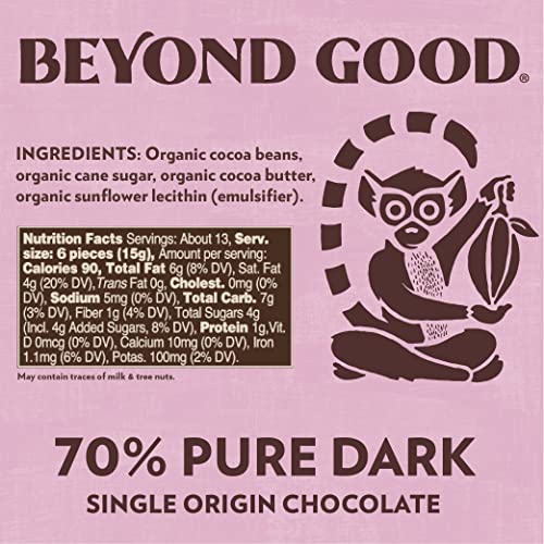 70% Pure Dark Chocolate Melts - Single Origin Madagascar
