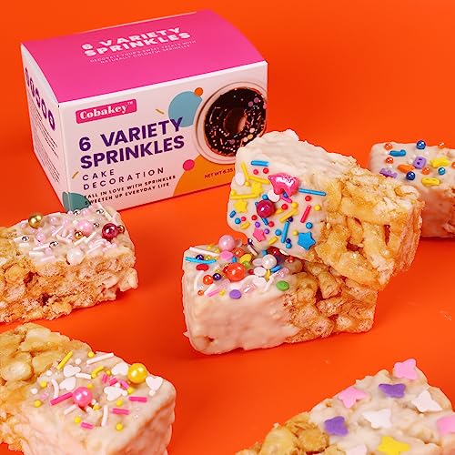 Assorted Colorful Sprinkles for Cake Decorating and Baking