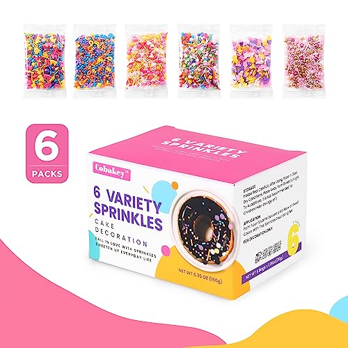 Assorted Colorful Sprinkles for Cake Decorating and Baking